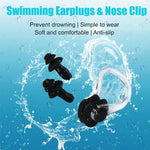 Alepo 2 Pack Kids Swim Caps for Boys Girls, Durable Silicone Swimming Cap with 3D Ear Pockets for Age 3-15 Toddler Child Youth Teen, Unisex Swim Bath Hats for Short/Long Hair with Ear Plugs Nose Clip