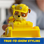 Paw Patrol, Rubble's Bulldozer Toy Truck with Collectible Action Figure, Sustainably Minded Kids Toys