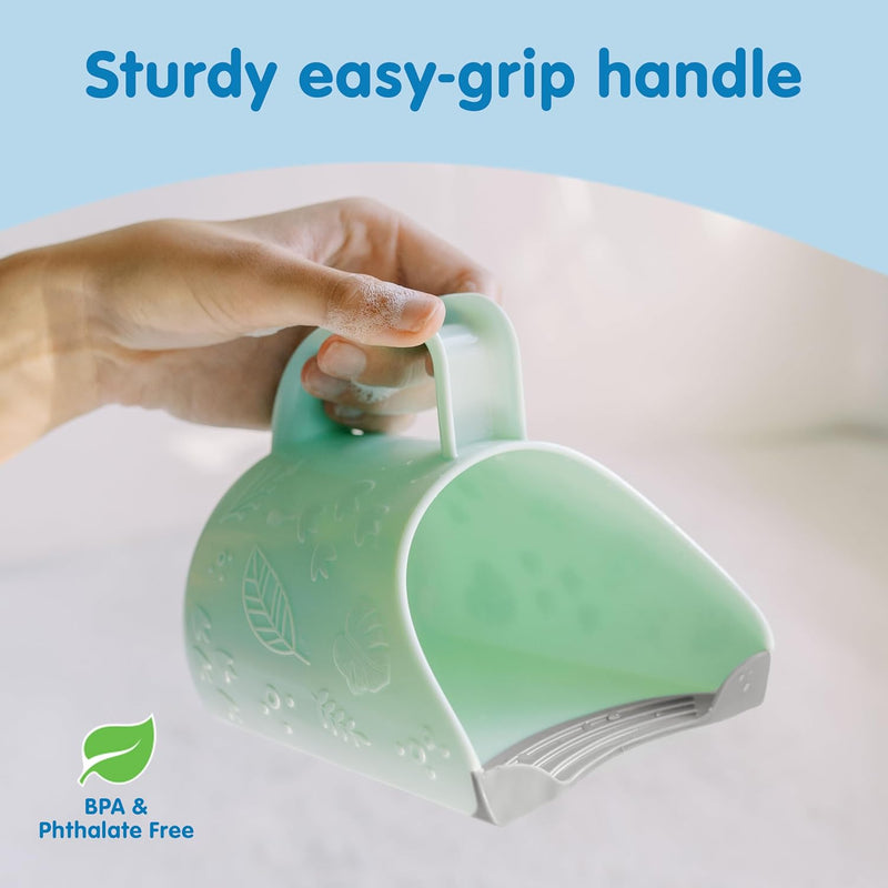 Dr. Brown's CleanUp Dino-Pour Baby Bath Rinse Cup, 24 oz, BPA Free, Teal