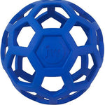 JW Pet Hol-ee Roller Dog Toy Puzzle Ball, Natural Rubber, Extra Large (7.5 Inch Diameter), Colors May Vary, (Count of 1)