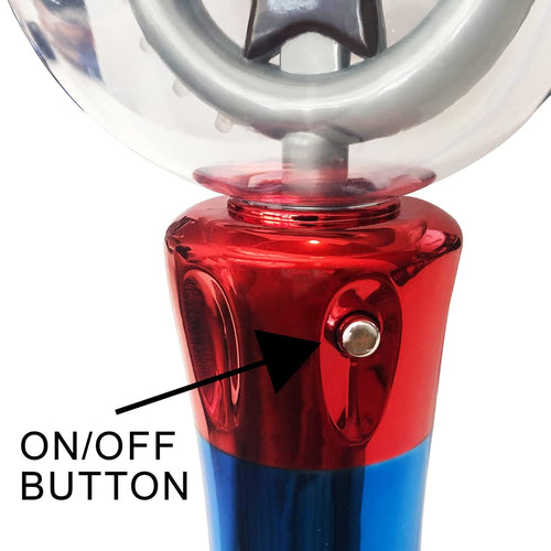 ArtCreativity Spinning Light Up Toy Wand – LED Magic Ball for Kids with Autism-Friendly Design and Party Favors