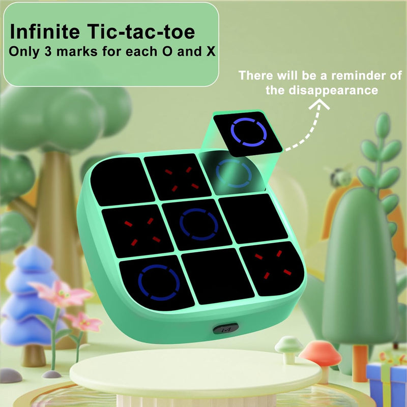 4-in-1 Tic-Tac-Toe Bolt Game: Handheld Puzzle Console for Educational & Memory Growth