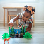 MAGNA-TILES Forest Animals 25-Piece Magnetic Construction Set, The ORIGINAL Magnetic Building Brand