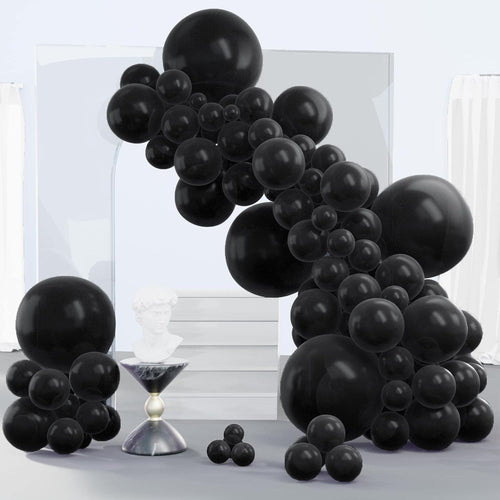 Black Balloon Arch Kit 140 pcs Different Sizes 18 12 10 5 Inch Party Decorations