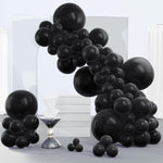 Black Balloon Arch Kit 140 pcs Different Sizes 18 12 10 5 Inch Party Decorations
