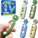 Fidget Toys Adults Stress Relief: 4 Pack Quiet Desk Fidget Clicker for ADHD Focus & Stress Relief, Sensory Desk Toy for Office, Meetings, Work, Travel