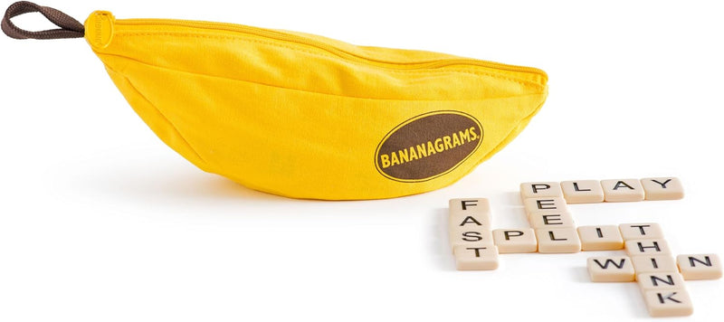 Bananagrams Classic Word Game for Families and Travel, 144 Letter Tiles