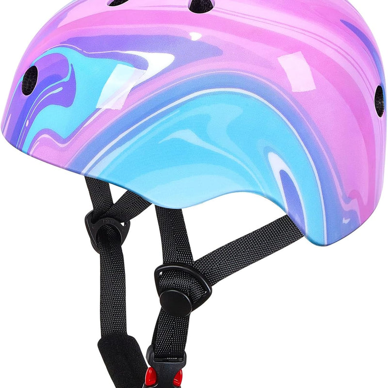 Bienbee Kids Bike Helmet, Adjustable Toddler Helmet for Girls and Boys, Ages 1-3-5-8-14 Years, Multiple Colors, Lightweight and Breathable