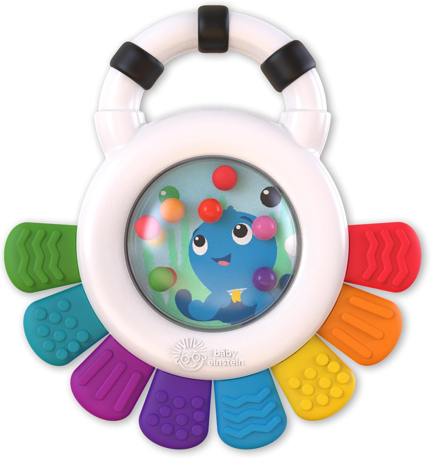 Baby Einstein Opus The Octopus Sensory Rattle & Teether Toy, BPA Free ...