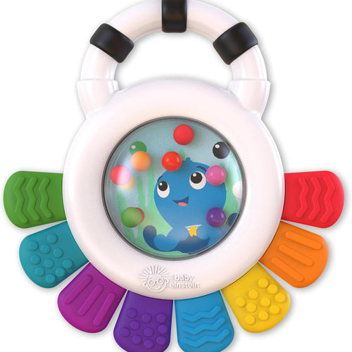 Baby Einstein Opus The Octopus Sensory Rattle & Teether Toy, BPA Free & Chillable, 3 Months+