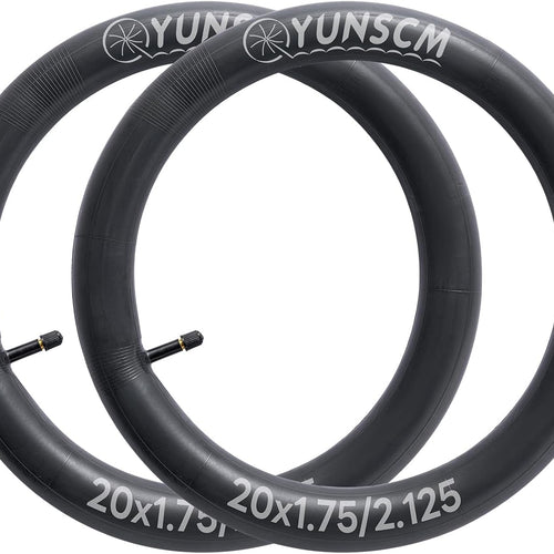 20" Premium Butyl Bike Tubes for Kids, Road, MTB, City, BMX Bikes, Schrader Valve, 1.75"-2.125"