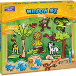 Imagimake Window Art - Rocket, DIY Mess-Free 16 Pieces Suncatcher Kit | Stained Glass Painting Craft Activity for Kids, Birthday Gift for Boys & Girls Ages 5,6,7,8,9,10,12 Years Old