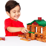 Lincoln Logs 100th Anniversary Tin, Classic Wooden Building Set with 111 All-Wood Pieces