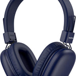 awatrue Kids Over-Ear Bluetooth Headphones, 85dBA Safe Volume, Navy Blue | Built-in Microphone, Bluetooth 5.4, Foldable, 50H Playtime, USB-C Charging