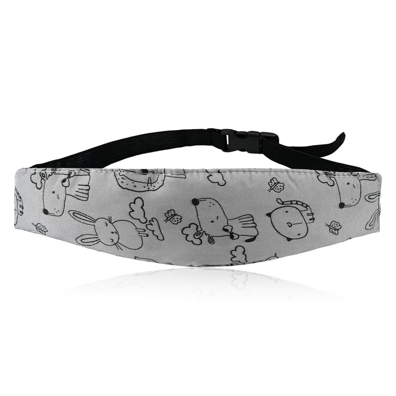 Head Support for Stroller Car Seat - Head Band Strap Headrest for Sleeping Traveling for Toddler Kids Children Child Baby Infant | Breathable Cotton, Adjustable Buckle Head Strap; Machine Washable; Road Trips and Travel Accessory for Toddler and Kids
