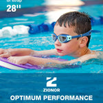 ZIONOR Kids Swim Goggles, G1MINI SE Ages 6-14 No Leak Anti-Fog | Soft silicone fit, Easy-adjust strap. Wide clear vision, UV protection