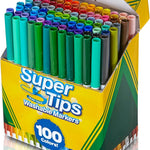 Crayola Super Tips Marker Set (100ct), Fine Point Washable Markers, Teacher Must Haves, Back to School Supplies for Kids & Adults, Art Supplies, Ages 3+