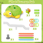 Sprinkler for Kids Water Toys: 3-in-1 Turtle Sprinkler Toys | 360° Rotating Spray, Snail Plash Ring Toss Game, Backyard Outdoor Summer Water Game, For Boys Girls for Kids Ages 3-8