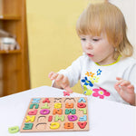 3-Pack Wooden Alphabet Shape Puzzles for Toddlers 3 Years Old Boys & Girls