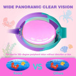 Keary Kids Swim Goggles for Toddler Kids Youth(3-12),Anti-Fog Waterproof Anti-UV Clear Vision Water Pool Goggles