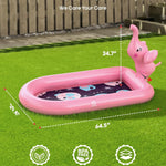 QPAU Elephant Splash Pad for Toddlers 1-3, Inflatable Sprinkler Pool for Outdoor Play