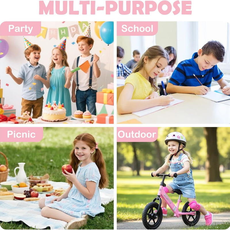 FlowFly Kids Lunch box Insulated Soft Bag Mini Cooler Back to School Thermal Meal Tote Kit for Girls, Boys, Unicorn
