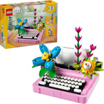 LEGO Creator 3 in 1 Typewriter with Flowers - Building Toy with 3 Building Options