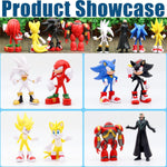 Hedgehog Action Figure, 6.5in Hedgehog Style Statue Handcrafted Collectible for Display (8PCS)
