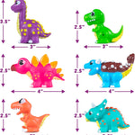 Tub Works Dinos Light Up Bath Toys, 6 Pack for Toddler Sensory Play and Bath Time Fun