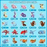 INSOON 30 Packs Animal Party Favors for Kids, 810 PCS Mini Animal Building Block Toy Set for Goodie Bag Fillers Classroom Prizes Easter Birthday Children's Day for Boys Girls Student Ages 6+