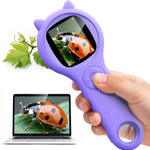 Ashfly Portable Microscope for Kids with 2-inch IPS Screen and 1080P Autofocus Imaging Technology