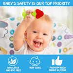 Tinabless Infant Teething Keys Set, BPA-Free and Organic, 5-Piece Silicone Baby Teether