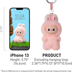 POP MART THE Monster Pin for Love Series (N-Z) Mini Labubu Doll Blind Box Mytery Box Keychain – Vinyl Plush Pendant, Bag Charms, Collectible Holiday & Birthday Gift for Kids & Adults, Single Box