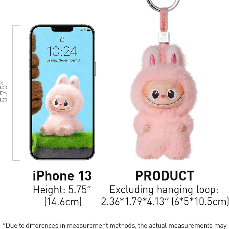 POP MART THE Monster Pin for Love Series (N-Z) Mini Labubu Doll Blind Box Mytery Box Keychain – Vinyl Plush Pendant, Bag Charms, Collectible Holiday & Birthday Gift for Kids & Adults, Single Box