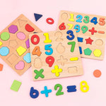 3-Pack Wooden Alphabet Shape Puzzles for Toddlers 3 Years Old Boys & Girls