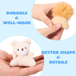 24-PC Mini Animal Plush Toy Assortment, Perfect for Kids Keychains and Party Favors