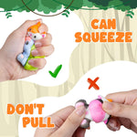 DMIGHT 24PCS Safari Animal Squishy Toys for Kids' Parties, Classroom Rewards, and Goodie Bags