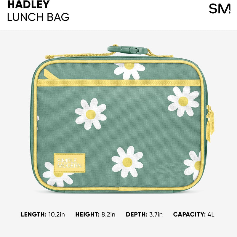 Simple Modern Disney Kids Lunch Box for School | Reusable Insulated Lunch Bag for Toddler, Girl, and Boy | Meal Containers with Exterior & Interior Pockets | Hadley Collection | Princess Rainbows