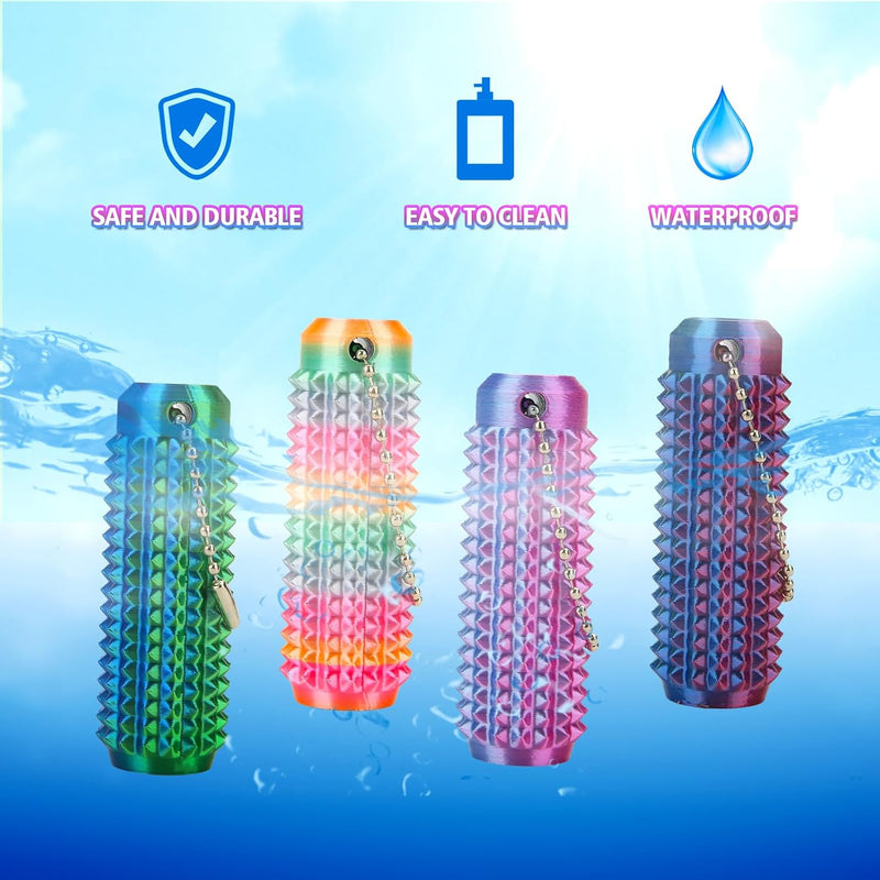 4 Pack Little Ouchies Pain Fidget, Pain Stim Fidget Toys for Adults and Teens 3D Printed Stim Sensory Toys for Birthday Stocking Stuffers Gifts Goodie Bag Stress Relief Keychain