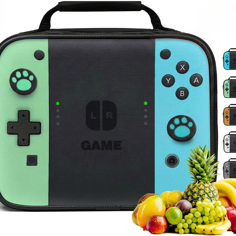 Insulated Lunch Box for Boys Girls, Game Lunch Bag for School Work Office Travel Picnic Hiking Beach, Waterproof Leakproof Portable Fits Most Bento Boxes