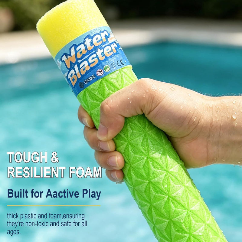 Water Gun Blaster for Kids Toddler: 3 Pack Pool Toys for Kids Foam Water Squirters - Outdoor Summer Swimming Beach Toys for Ages 4-8 6-8 8-10 8-12 Backyard Pool Party Favors for Boys Girls