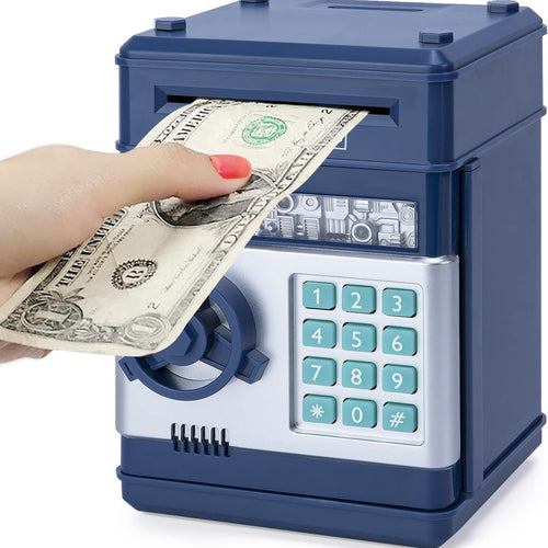 Refasy Piggy Bank Electronic Coin ATM for Kids Age 3-12, Money Savings Box Mini ATM Coin Bank