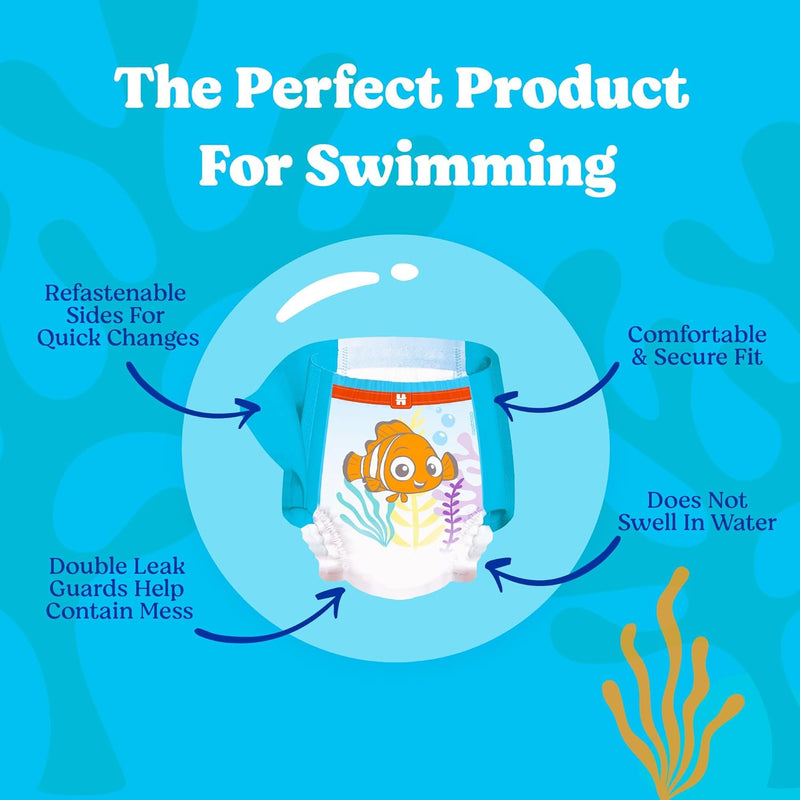 Huggies Little Swimmers Swim Diapers Size 5-6, 34 Count (2 Packs of 17)