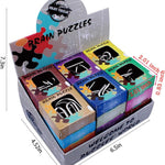 AHYUAN 24 Pack Metal Puzzles Brain Teaser IQ Wire Metal Puzzles for Adults Kids Teenagers Gifts Fidget Toys Educational Puzzle Games Toys Magic Trick Toy Party Favors for Kids Adults Challenge