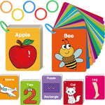 Torlam Toddler Flash Cards, Learning Alphabet, Numbers, Shapes, Colors, Animals, and More