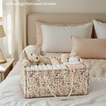 Blissful Diary Floral Diaper Caddy Organizer, Stylish Nursery Storage Basket, Diaper Bag,Gift for Baby Shower, Baby Registry Must Have, Newborn Essentials, Pastoral Daisy