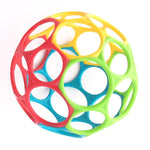 Bright Starts Oball Classic Ball - BPA-Free Infant Toy in Vibrant Colors, 4-Inch
