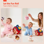 hahaland Surprise Barn Stuffed Farm Animals Montessori Toy for 6 Month Old Babies