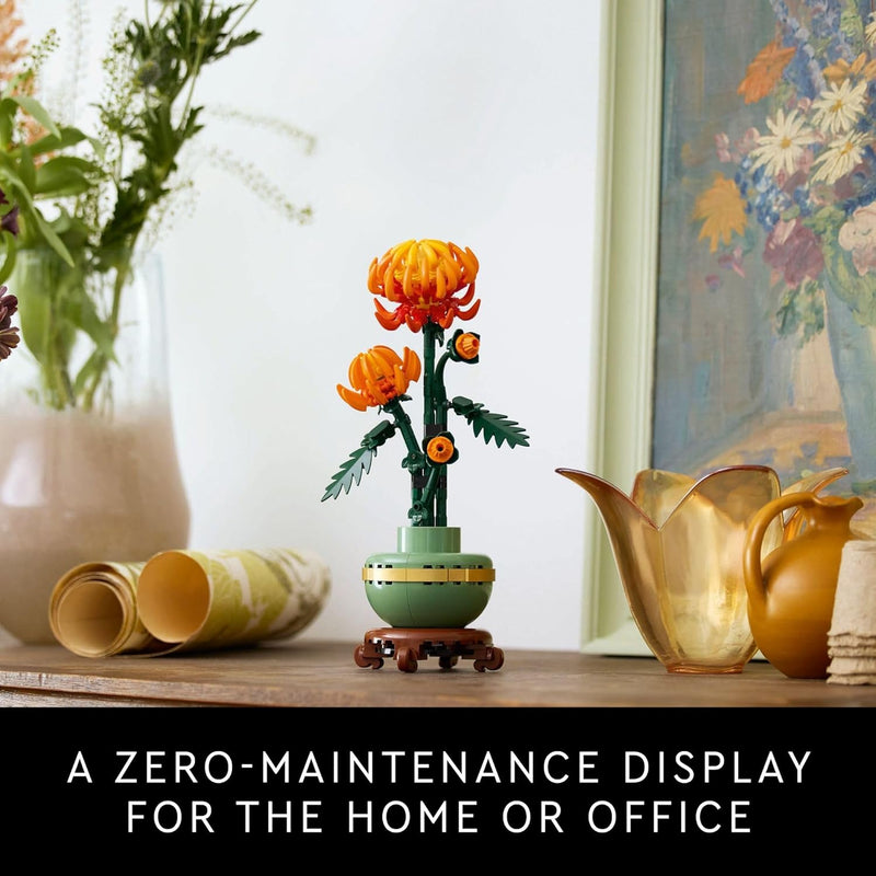LEGOTM Botanicals Chrysanthemum Building Set for Adults - Artificial Flower - Dinner Table Centerpiece & Decoration Gift