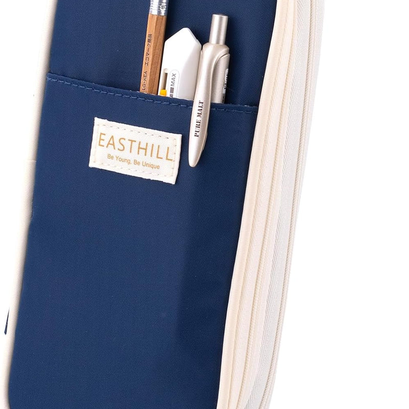 EASTHILL Big Capacity Pencil Case Large Pencil Pouch Stationery Pen Bag for Teen Girls-Pink